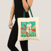 Koala in Tree Original Abstract Art Tote Bag (Voorkant (product))