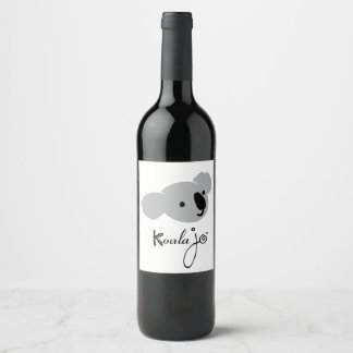 Koala Jo Eten en Drinken Label Set Wijn Etiket