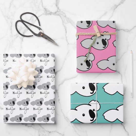 Koala Jo Wrapping Paper Set (Voorkant)