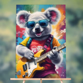 Koala jouant de la guitare, du graffiti (Neutre)