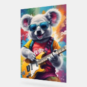 Koala jouant de la guitare, du graffiti (Angle)