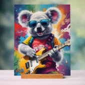 Koala jouant de la guitare, du graffiti (Neutre)