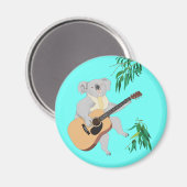 Koala Jouer de la guitare - Magnet (Recto/Verso)