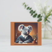 Koala Judge Briefkaart (Staand voorkant)