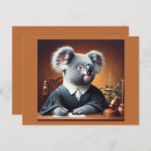 Koala Judge Briefkaart (Voorkant / Achterkant)