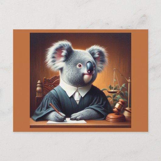 Koala Judge Briefkaart (Voorkant)