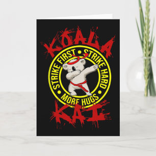 Koala Kai Grappige Karate Ninja Dojo Koala Knuffel Kaart