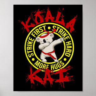 Koala Kai Grappige Karate Ninja Dojo Koala Knuffel Poster