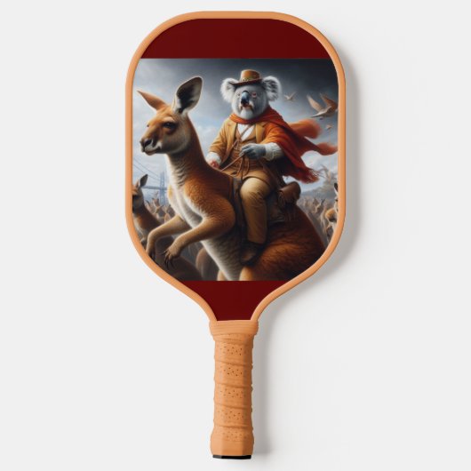 Koala Kangaroo Rider Pickleball Paddle (Achterkant)