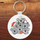 Koala kerstboom Funny Animal Kerstkeycha Sleutelhanger (Voorkant)