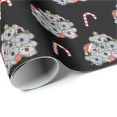 Koala kerstboom Funny Animal Kerstmis Cadeaupapier (Rol Hoek)