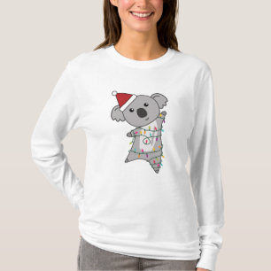 Koala kerstfeest gevierd licht dier t-shirt