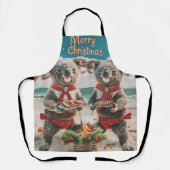 Koala Kerstmis Digitale Kunst Schort (Voorkant)