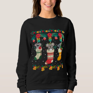 Koala Kerstmis Stocks X mas Licht Pajama Matchin Trui