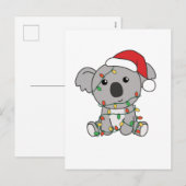 Koala Kerstmis Winter Dieren Koalas Feestdagenkaart (Voorkant / Achterkant)