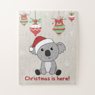 Koala Kerstsneeuwwinterdieren Koalas Jigzaag Legpuzzel