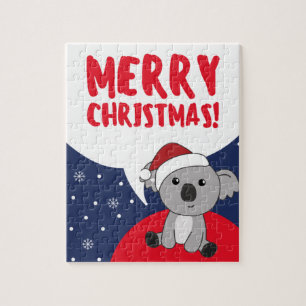 Koala Kerstsneeuwwinterdieren Koalas Jigzaag Legpuzzel