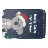 Koala Kerstwinter winterdieren Koalas Bath Ma Badmat (Voorkant)