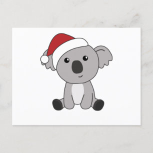 Koala Kerstwinter winterdieren Koalas Briefkaart