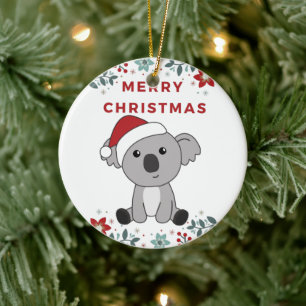 Koala Kerstwinter winterdieren Koalas keramisch Keramisch Ornament
