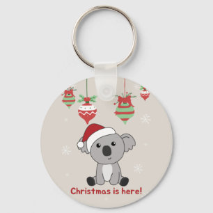 Koala Kerstwinter winterdieren Koalas Keychai Sleutelhanger