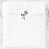 Koala Kerstwinter winterdieren Koalas Ronde Sticker (Tas)