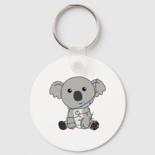 Koala Kerstwinter winterdieren Koalas Sleutelhanger