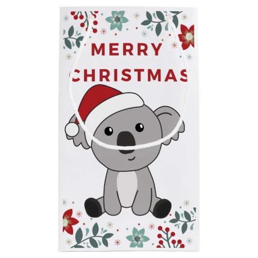 Koala Kerstwinter winterdieren Koalas Small G Klein Cadeauzakje (Achterkant)