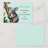 Koala Kindness Merci Cartes (Devant / Derrière)