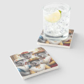 Koala Kleine Vrouwen Stenen Onderzetter (Zijkant)