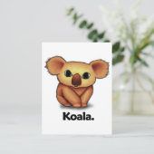 Koala Koala. Briefkaart (Staand voorkant)