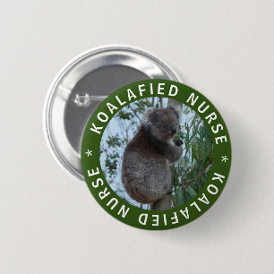 Koala Koalafied Gekwalificeerd Verpleegkundige Sch Ronde Button 5,7 Cm