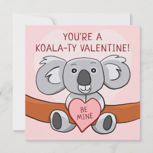 Koala Koality Be Mine Valentines Carte de jour