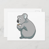 Koala koffiekop briefkaart (Voorkant / Achterkant)