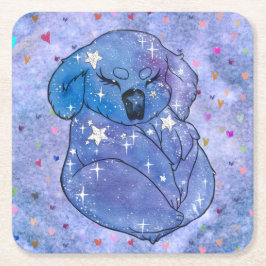 Koala krijgt de naam Seven Vierkante Kartonnen Onderzetter