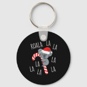 Koala La La La - Aussie Xmas Pun Funny Australian Sleutelhanger (Voorkant)