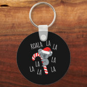 Koala La La La - Aussie Xmas Pun Funny Australian Sleutelhanger (Voorkant)