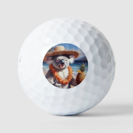 Koala Luau Golfballen (Voorkant)