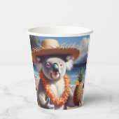 Koala Luau Papieren Bekers (Achterkant)