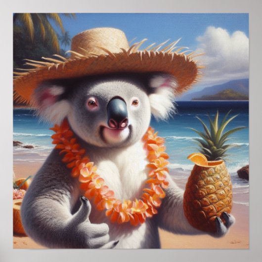 Koala Luau Poster (Voorkant)