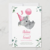 Koala meisje verjaardag kaart (Voorkant)