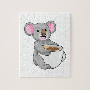 Koala met Coffee Cup Legpuzzel