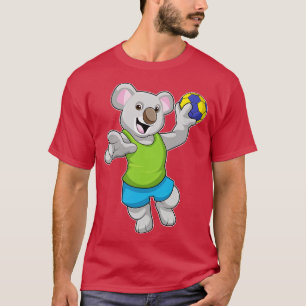 Koala met Handball Sports T-shirt