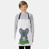 Koala met koffiebeker schort (Gedragen)