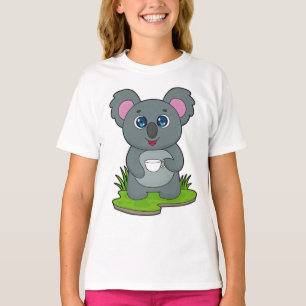Koala met koffiebeker t-shirt