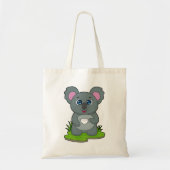 Koala met koffiebeker tote bag (Voorkant)