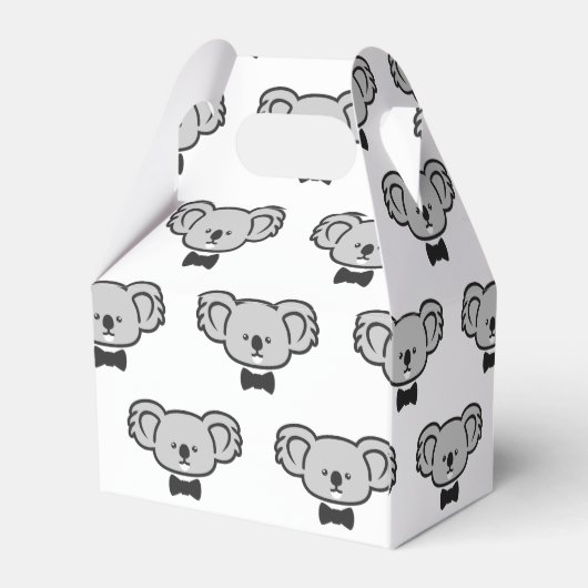 Koala met stropdas bedankdoosjes (Achterkant)