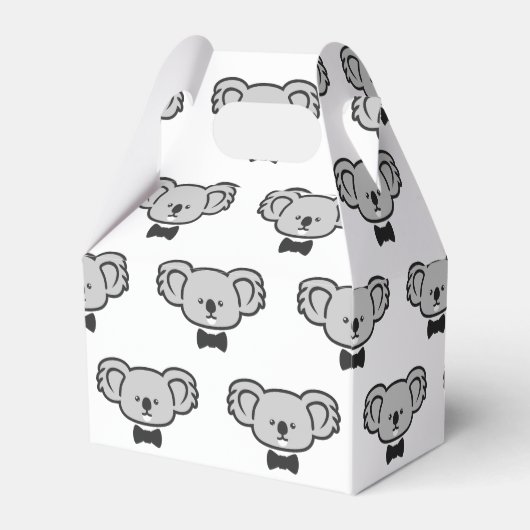 Koala met stropdas bedankdoosjes (Voorkant Zijde)