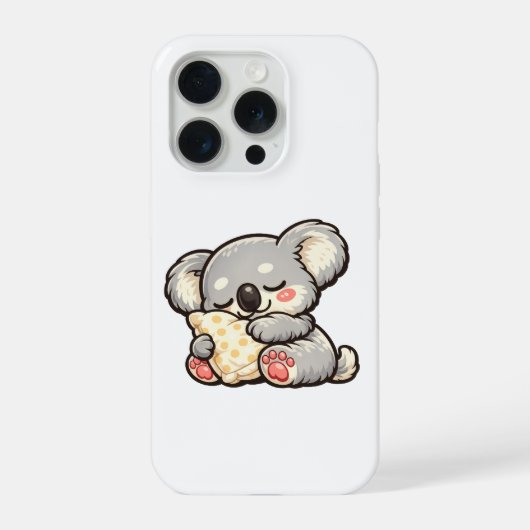 Koala Mignon Endormi avec Oreiller (Verso)