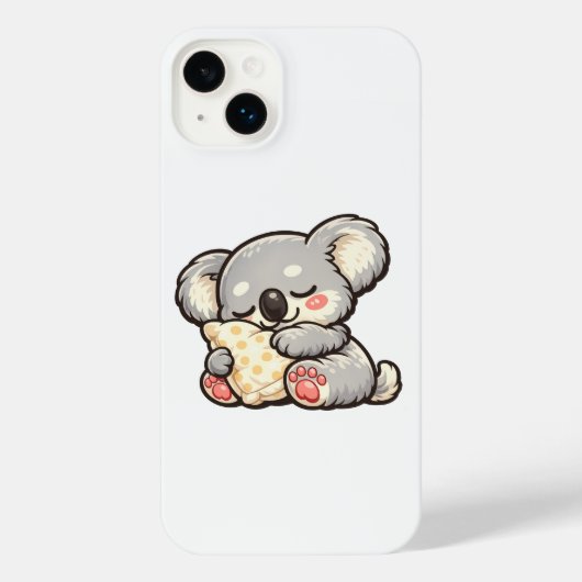 Koala Mignon Endormi avec Oreiller (Verso)